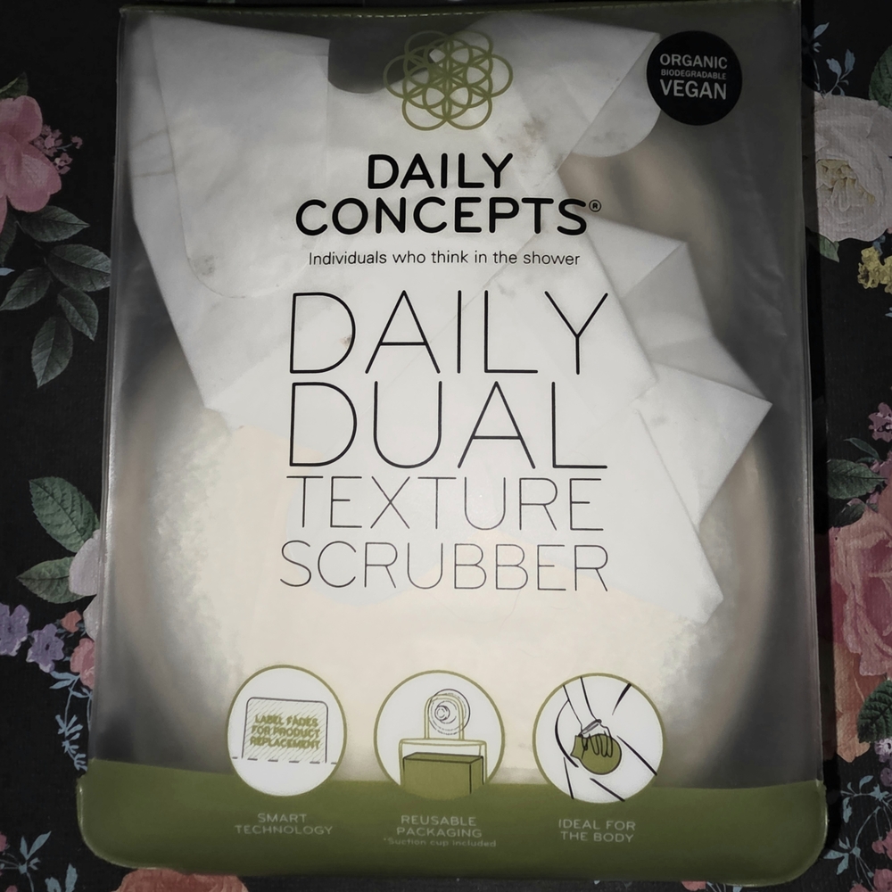 Daily Concepts Dual Texture Scrubber - White